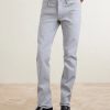 Slim-Fit Straight-Leg Cotton-Blend Trousers - FR Slim-Fit Straight-Leg Cotton-Blend Trousers - FR