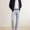 Slim-Fit Straight-Leg Cotton-Blend Trousers - OU Slim-Fit Straight-Leg Cotton-Blend Trousers - OU