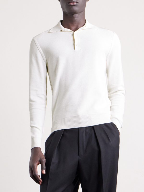 Silk and Cotton-Blend Piqué Polo Shirt - FR Silk and Cotton-Blend Piqué Polo Shirt - FR
