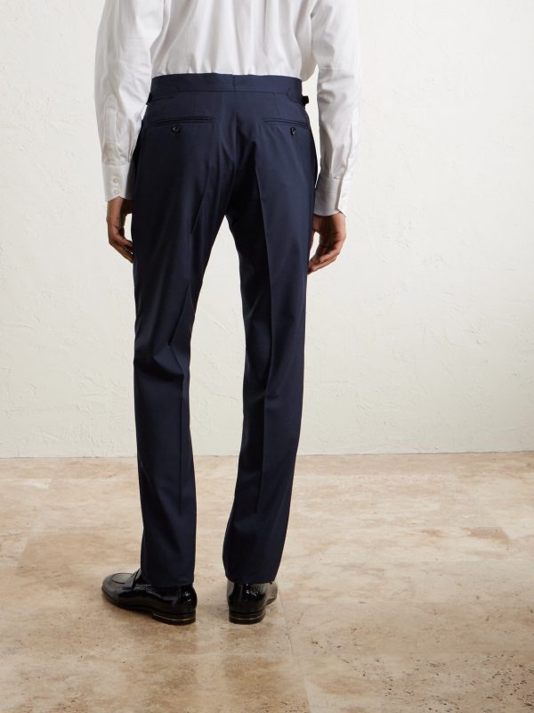 Straight-Leg Super 120s Wool Suit Trousers - BK
