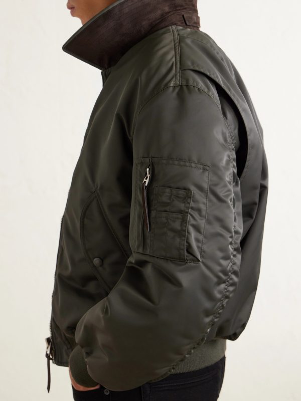 Padded Satin Bomber Jacket - CU Padded Satin Bomber Jacket - CU