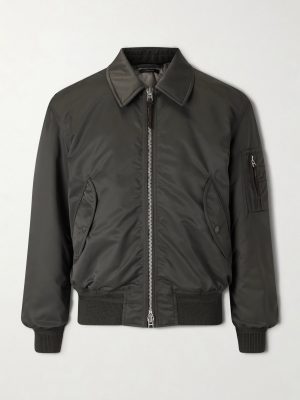 Padded Satin Bomber Jacket Padded Satin Bomber Jacket