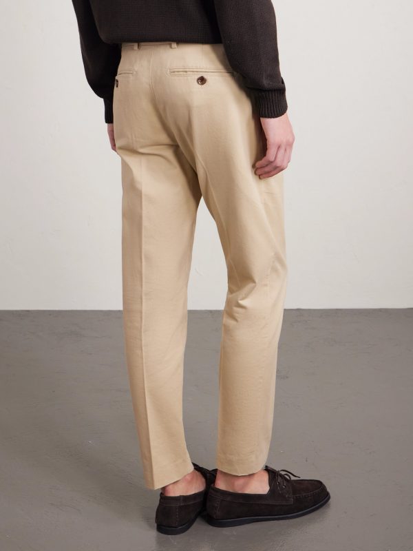Straight-Leg Cotton-Drill Trousers - BK Straight-Leg Cotton-Drill Trousers - BK