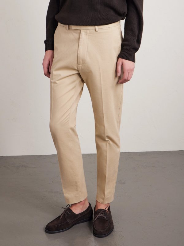 Straight-Leg Cotton-Drill Trousers - FR Straight-Leg Cotton-Drill Trousers - FR