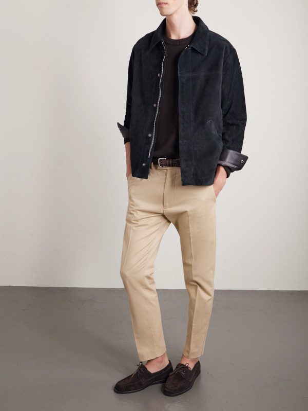 Straight-Leg Cotton-Drill Trousers - OU Straight-Leg Cotton-Drill Trousers - OU