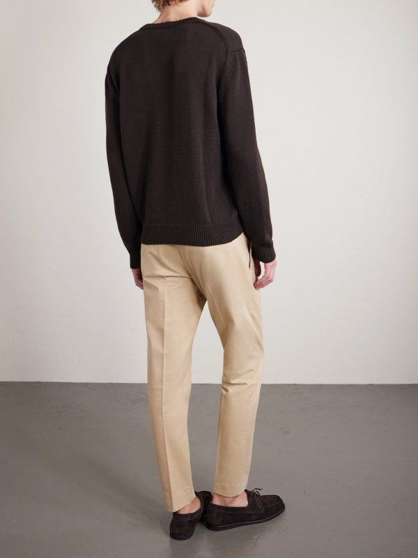 Cotton and Silk-Blend Sweater - BK