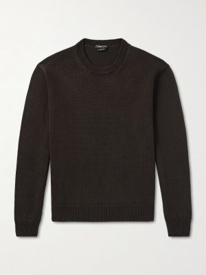 Cotton and Silk-Blend Sweater Cotton and Silk-Blend Sweater