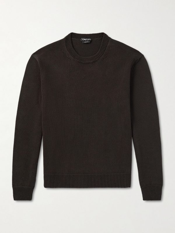 Cotton and Silk-Blend Sweater