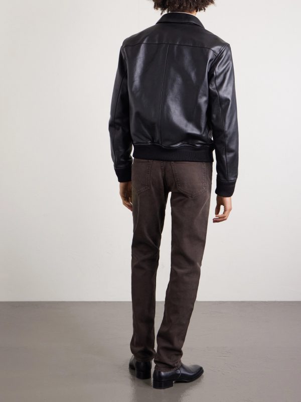 Slim-Fit Cotton-Blend Corduroy Trousers - BK Slim-Fit Cotton-Blend Corduroy Trousers - BK