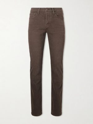 Slim-Fit Cotton-Blend Corduroy Trousers Slim-Fit Cotton-Blend Corduroy Trousers