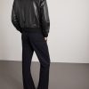 Leather Blouson Jacket - BK Leather Blouson Jacket - BK