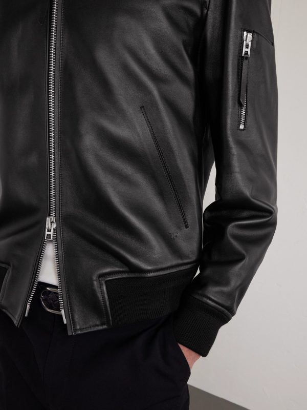 Leather Blouson Jacket - CU Leather Blouson Jacket - CU