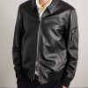 Leather Blouson Jacket - FR Leather Blouson Jacket - FR