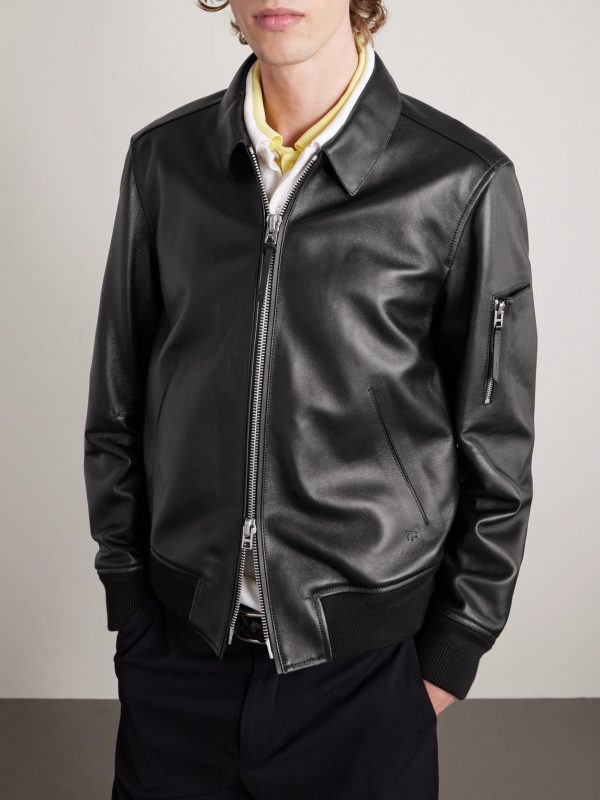 Leather Blouson Jacket - FR Leather Blouson Jacket - FR