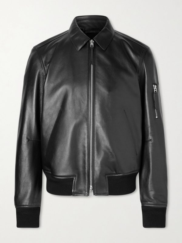 Leather Blouson Jacket Leather Blouson Jacket