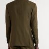 Slim-Fit Double-Breasted Wool, Cashmere and Silk-Blend Blazer - BK Slim-Fit Double-Breasted Wool, Cashmere and Silk-Blend Blazer - BK
