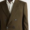 Slim-Fit Double-Breasted Wool, Cashmere and Silk-Blend Blazer - E2 Slim-Fit Double-Breasted Wool, Cashmere and Silk-Blend Blazer - E2