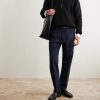 Ribbed Merino Wool Half-Zip Sweater - OU Ribbed Merino Wool Half-Zip Sweater - OU