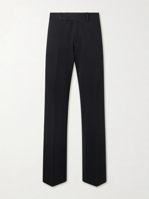 Wide-Leg Cotton-Drill Trousers Wide-Leg Cotton-Drill Trousers