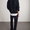 Wool-Blend Zip-Up Cardigan - BK Wool-Blend Zip-Up Cardigan - BK