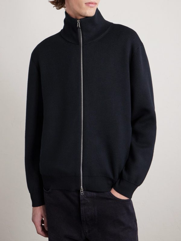 Wool-Blend Zip-Up Cardigan - FR Wool-Blend Zip-Up Cardigan - FR