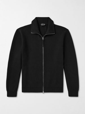Wool-Blend Zip-Up Cardigan Wool-Blend Zip-Up Cardigan