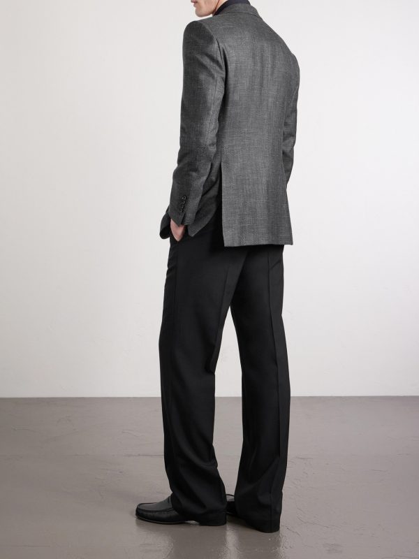 Dyllan Wool, Silk and Linen-Blend Blazer - BK Dyllan Wool, Silk and Linen-Blend Blazer - BK
