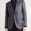 Dyllan Wool, Silk and Linen-Blend Blazer - FR Dyllan Wool, Silk and Linen-Blend Blazer - FR