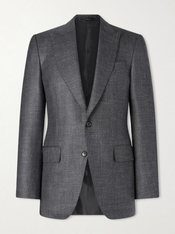 Dyllan Wool, Silk and Linen-Blend Blazer Dyllan Wool, Silk and Linen-Blend Blazer