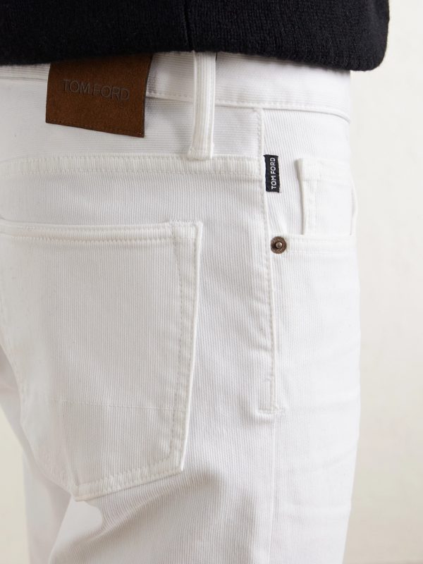 Slim-Fit Straight-Leg Cotton-Blend Corduroy Trousers - CU Slim-Fit Straight-Leg Cotton-Blend Corduroy Trousers - CU