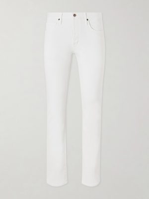 Slim-Fit Straight-Leg Cotton-Blend Corduroy Trousers Slim-Fit Straight-Leg Cotton-Blend Corduroy Trousers
