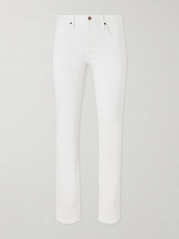 Slim-Fit Straight-Leg Cotton-Blend Corduroy Trousers Slim-Fit Straight-Leg Cotton-Blend Corduroy Trousers