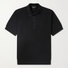 Silk and Cotton-Blend Piqué Polo Shirt Silk and Cotton-Blend Piqué Polo Shirt