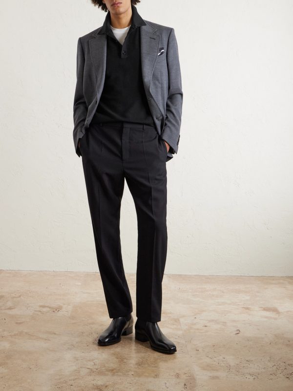 Silk and Cotton-Blend Piqué Polo Shirt - OU Silk and Cotton-Blend Piqué Polo Shirt - OU