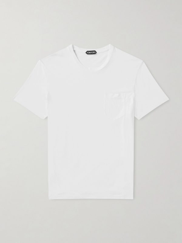 Cotton and Silk-Blend Jersey T-Shirt Cotton and Silk-Blend Jersey T-Shirt