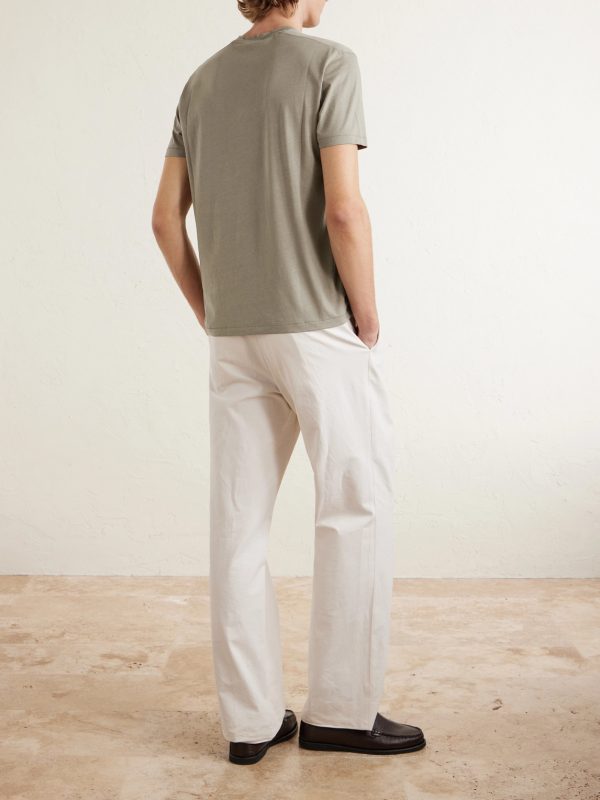 Lyocell and Cotton-Blend T-Shirt - BK Lyocell and Cotton-Blend T-Shirt - BK