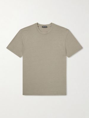 Lyocell and Cotton-Blend T-Shirt Lyocell and Cotton-Blend T-Shirt