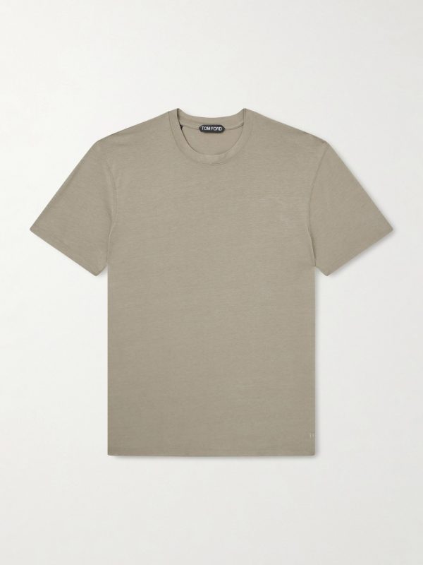 Lyocell and Cotton-Blend T-Shirt Lyocell and Cotton-Blend T-Shirt