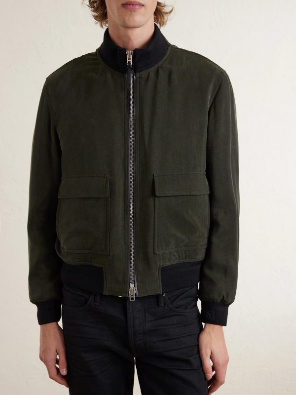 Gabardine Bomber Jacket - FR Gabardine Bomber Jacket - FR