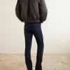 Slim-Fit Straight-Leg Cotton-Blend Corduroy Trousers - BK