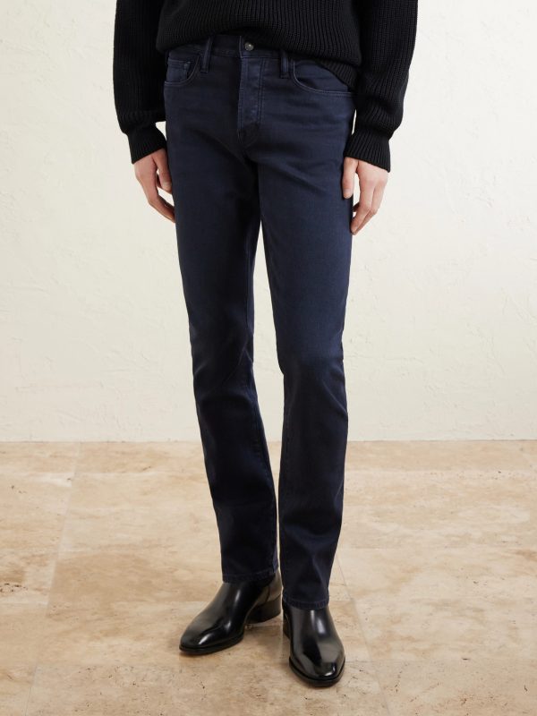 Slim-Fit Straight-Leg Cotton-Blend Corduroy Trousers - FR