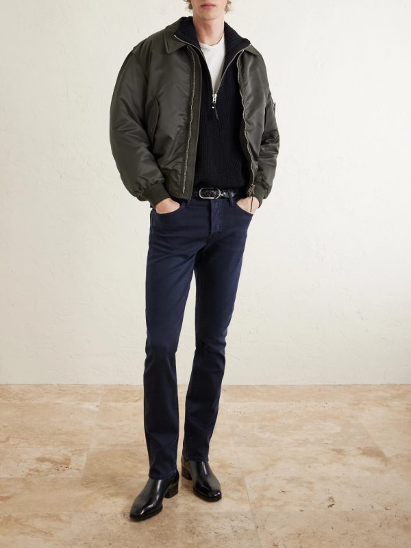 Slim-Fit Straight-Leg Cotton-Blend Corduroy Trousers - OU