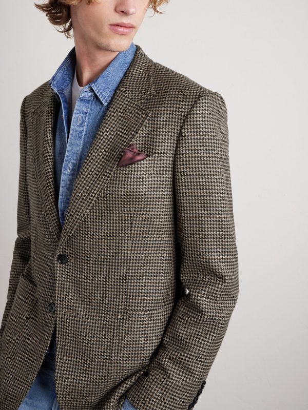 Shelton Wool, Silk and Linen-Blend Blazer - E2 Shelton Wool, Silk and Linen-Blend Blazer - E2