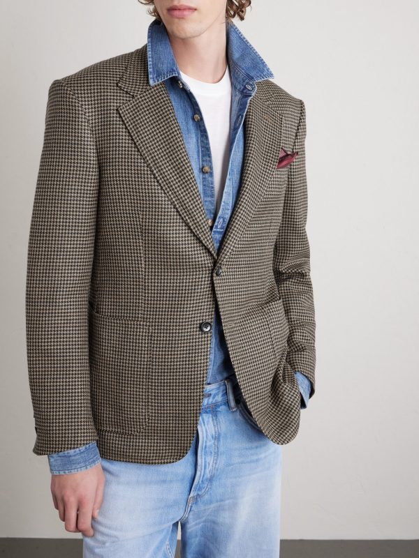 Shelton Wool, Silk and Linen-Blend Blazer - FR Shelton Wool, Silk and Linen-Blend Blazer - FR