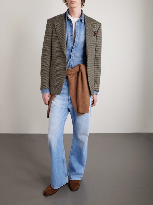Shelton Wool, Silk and Linen-Blend Blazer - OU Shelton Wool, Silk and Linen-Blend Blazer - OU