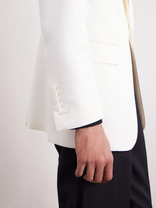 Shawl-Collar Wool and Silk-Blend Faille Tuxedo Jacket - E3 Shawl-Collar Wool and Silk-Blend Faille Tuxedo Jacket - E3