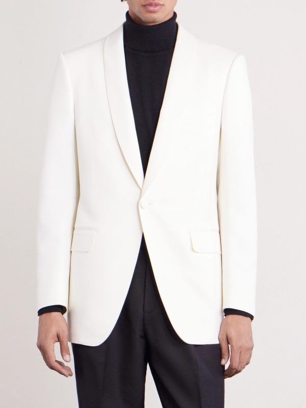 Shawl-Collar Wool and Silk-Blend Faille Tuxedo Jacket - FR Shawl-Collar Wool and Silk-Blend Faille Tuxedo Jacket - FR