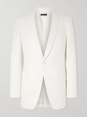 Shawl-Collar Wool and Silk-Blend Faille Tuxedo Jacket
