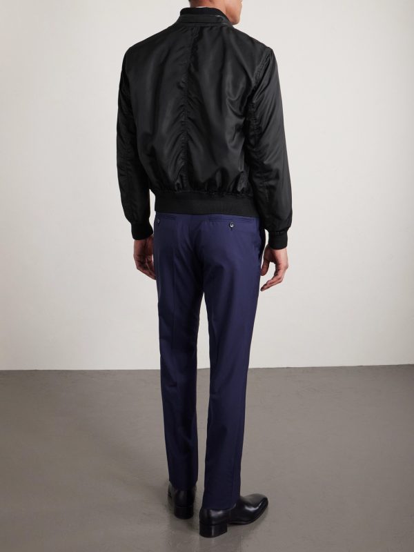 Silk Bomber Jacket - BK Silk Bomber Jacket - BK