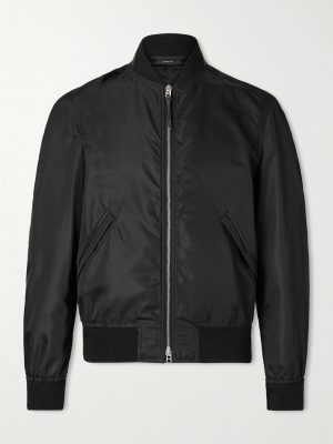 Silk Bomber Jacket Silk Bomber Jacket